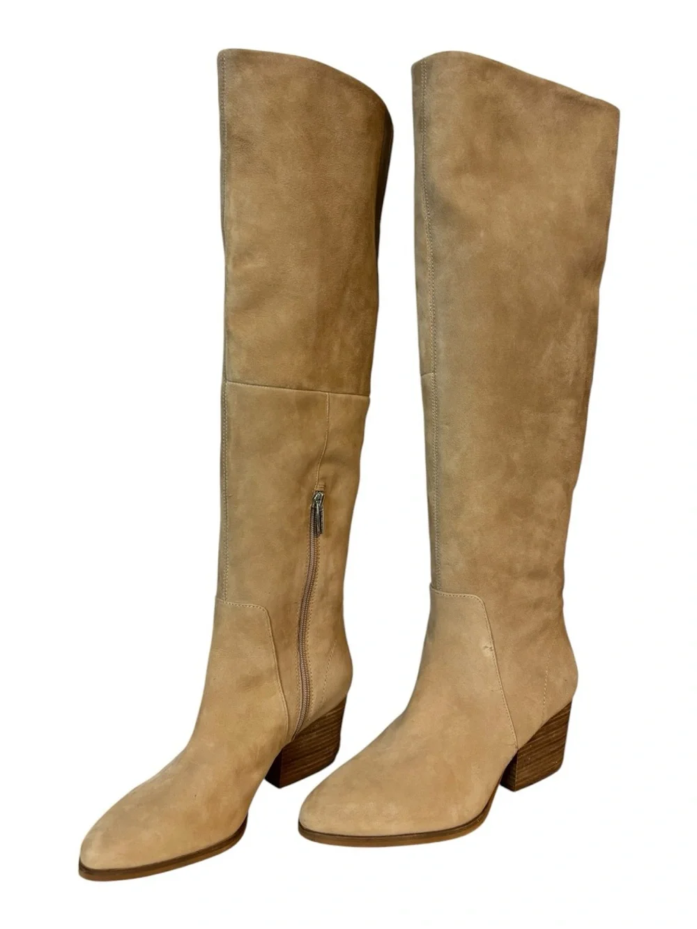 Vince Camuto Knee High Nestel Pull On boots suede women’s size US 8M EU 38.5